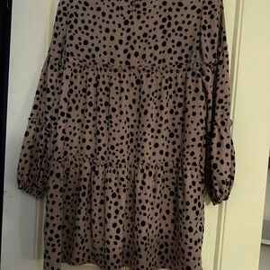 Polka Dot Long Sleeve Dress